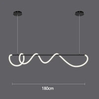 Post-Modern Restaurant Notes Long Hose Lamp Creative Bar Cafe Shop Art Front Desk Designer Chandeliers