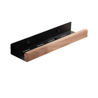 Black Walnut Wood Bathroom Storage Shelf Wall Mounted Toilet Non Perforated Bathroom Storage Rack  Bathroom organizer
