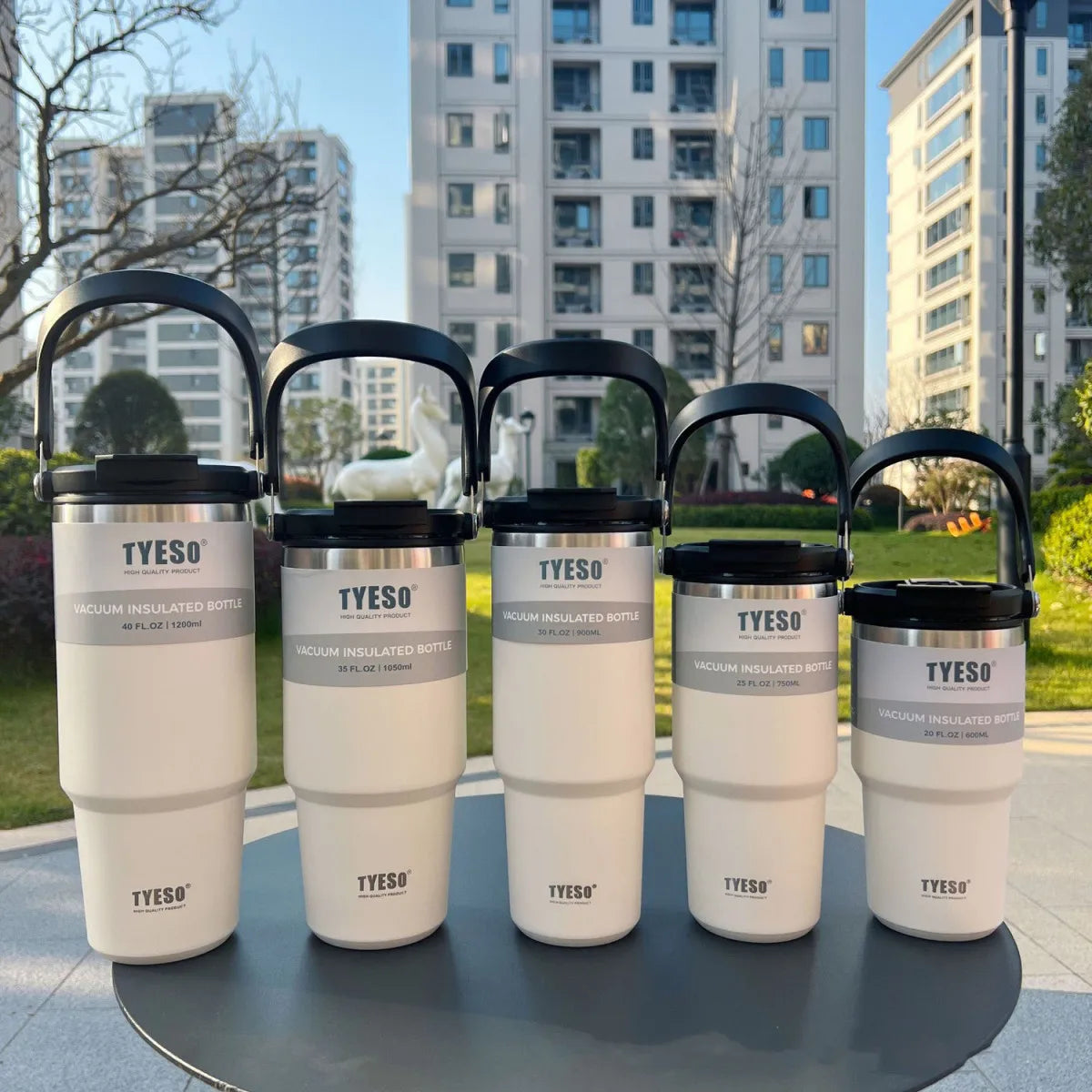 TYESO Stainless Steel Coffee Cup Cold And Hot Double-layer Insulated Cup Tumbler Thermo Water Bottle Car Travel Mug Vacuum Flask