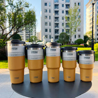 TYESO Stainless Steel Coffee Cup Cold And Hot Double-layer Insulated Cup Tumbler Thermo Water Bottle Car Travel Mug Vacuum Flask