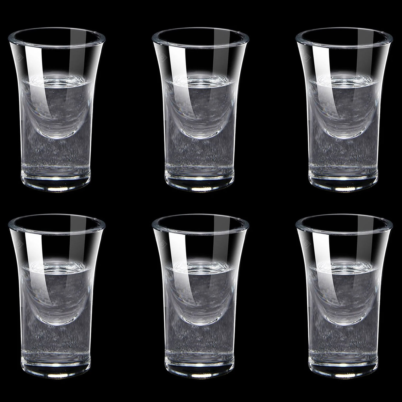 6pcs Mini Wine Cups Set 10/15/25ml Shot Glass Transparent Drinkware Tall Foot Goblet Liquor Spirits Glasses Drinking Cups