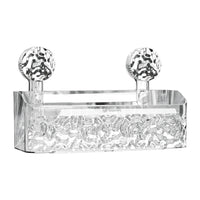 Bathroom Shelf Wall Mounted Non Perforated Suction Cup Storage Basket With Glacier Pattern For Home Storage Products