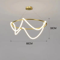 Post-Modern Restaurant Notes Long Hose Lamp Creative Bar Cafe Shop Art Front Desk Designer Chandeliers