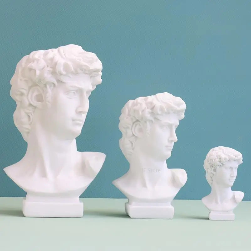 David Creative Portrait Vase Human Head Flower Vases Decorative Ornaments Resin David Home Flowers Art Decor