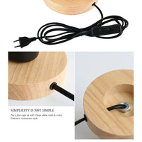 Vintage Lamp Holder E27 Socket 85-265V Lampholder LED Lamp Retro Wood Base Napkin Table Desk Lamp Edison Bulb Light Fixture