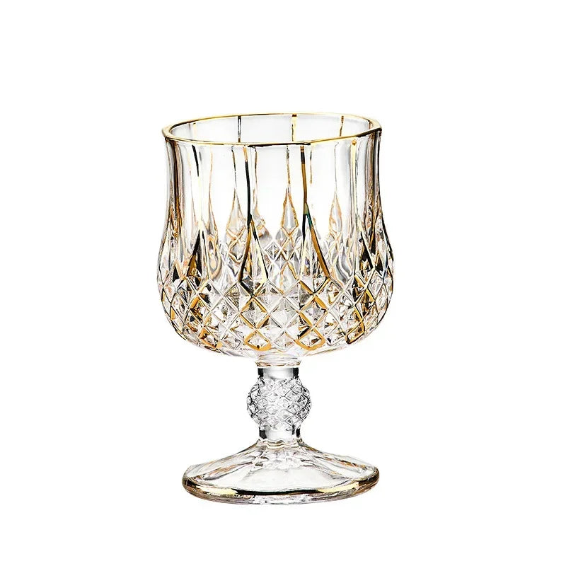 European classical crystal glass liquor bottle foreign wine glass household whiskey glass set spirits glass wine set