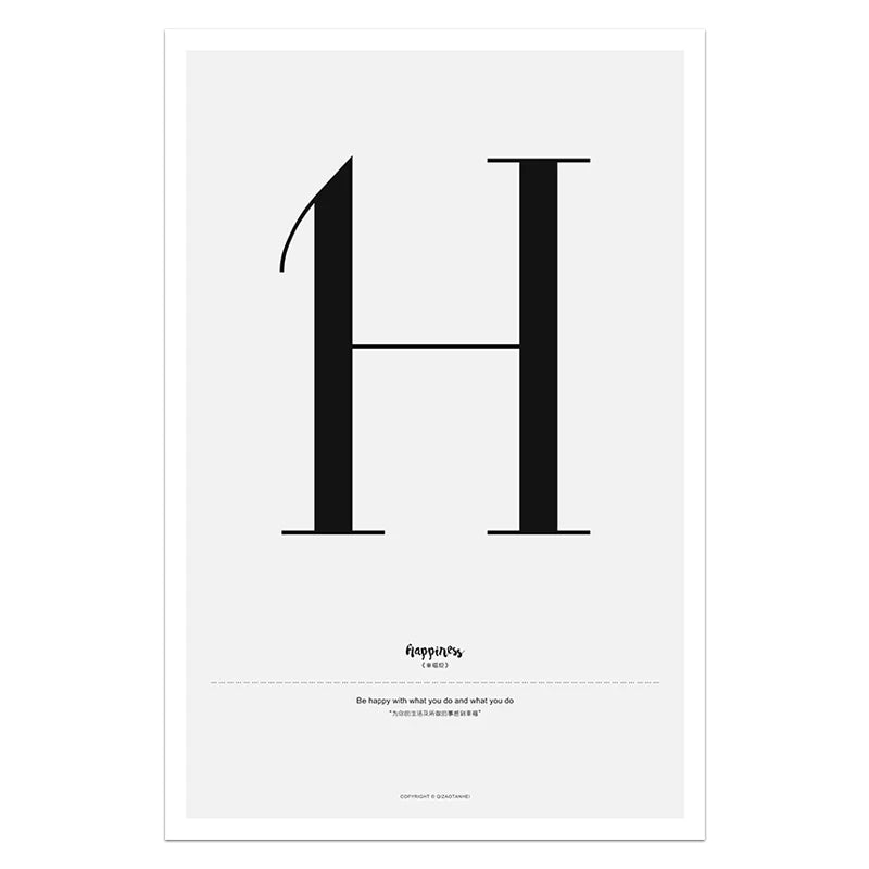 Quote Words Nordic Style Canvas Painting Simple Love Posters and Prints for Living Room Couples Wall Art Painting Home Decor