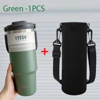 TYESO Stainless Steel Coffee Cup Cold And Hot Double-layer Insulated Cup Tumbler Thermo Water Bottle Car Travel Mug Vacuum Flask