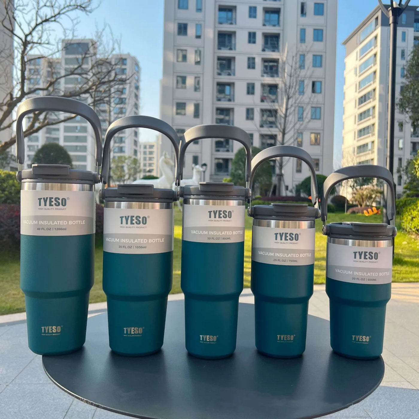 TYESO Stainless Steel Coffee Cup Cold And Hot Double-layer Insulated Cup Tumbler Thermo Water Bottle Car Travel Mug Vacuum Flask