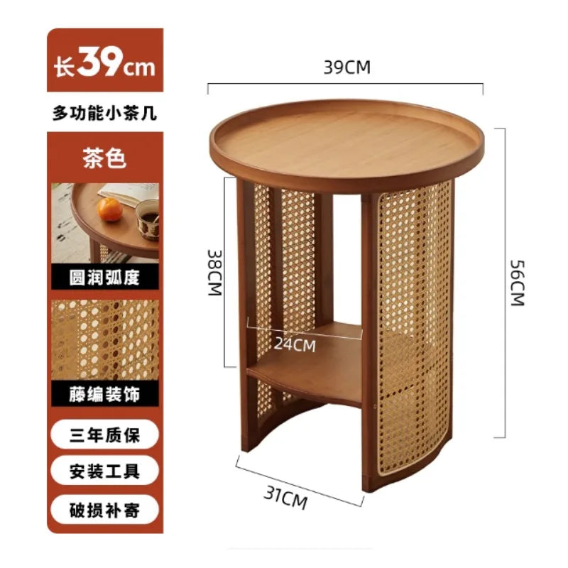 Rattan Weaving Bamboo Coffee Tables