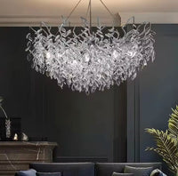 Modern Luxury Home Decor Crystal Chandelier For Kitchen Island Dining Tables Living Rooms Pendant Lamps Indoor Lighting Fixture