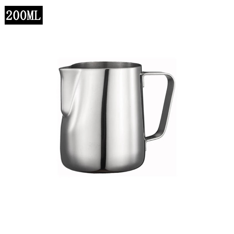 Stainless Steel Coffee Pitcher Espresso Milk Frothing Jug Barista Craft Coffee Latte Milk Frothing Jug Milk Cream Frother Cup