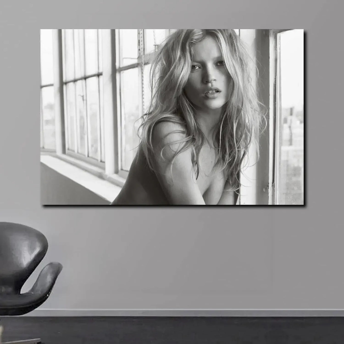 Scandinavian Simple Wall Art Sexy Supermodel Kate Moss HD Canvas Poster Print for Home Bedroom Living Room Decoration Gifts