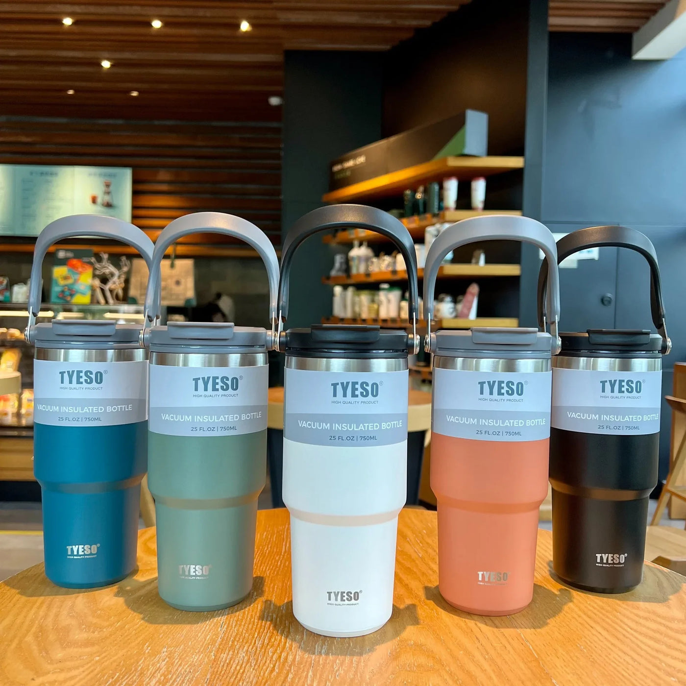 600ml 750ml 900ml Coffee Cup Thermal Vacuum Mug Stainless Steel Non-slip Leak-Proof Thermos Insulated Cup Milk Tea Water Bottle