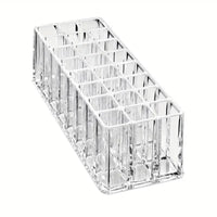 24 Slots Makeup Brush Organizer Acrylic Lipstick Organizer Cosmetic Storage Makeup Lipgloss Display Box Makeup Brushes Storage