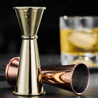 New Dual Shot Stainless Steel Measure Cup Cocktail Shaker Drink Spirit Measure Jigger Kitchen Bar Barware Tools
