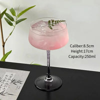 Creative Cocktail Glasses Cup Japanese Style Tower Glass Cup Red Wine Goblet Fruit Wine Cups Martini Glasses Bar Kitchen Tools