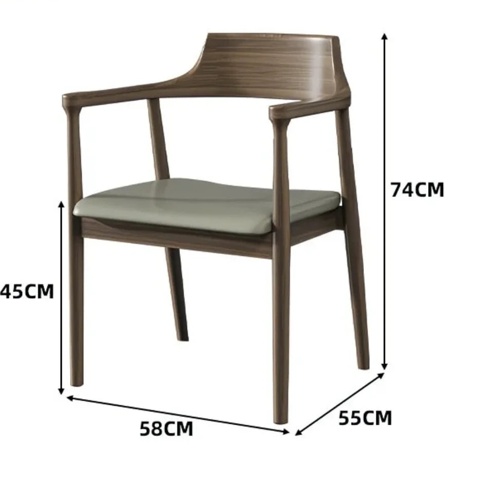 Pure Solid Wood Dining Table for Home Use High-End Restaurant Furniture Simple Design for Multiple People