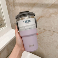 600ml 750ml 900ml Coffee Cup Thermal Vacuum Mug Stainless Steel Non-slip Leak-Proof Thermos Insulated Cup Milk Tea Water Bottle