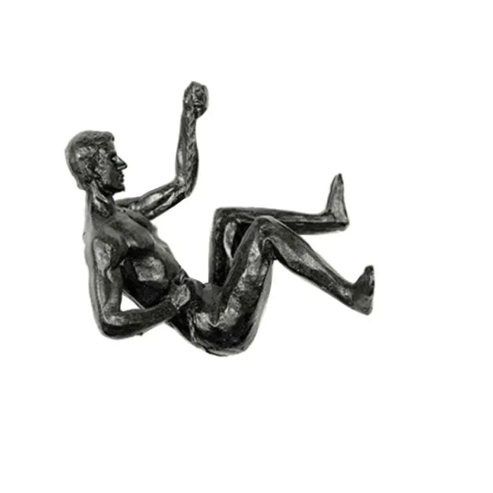 Athlete Rock Climbing Resin Background Wall Hanging Decoration, Sculpture Statue, Retro Figures, Present Decor New 2023