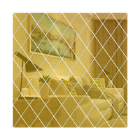 10/17/32/58pcs 3D Mirror Stickers Acrylic Triangles Self-adhesive Diamonds DIY Wall Mirror Stickers for Living Room Home Decor