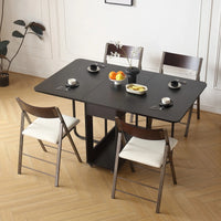 Modern Extendable Dining Table Rectangle Sideboard With Storage