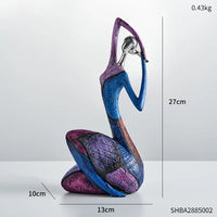 Nordic Style Creative Abstract Home Decoration Figure Sculpture Living Room Modern Art Figurine Desk Decoration Christmas Gifts