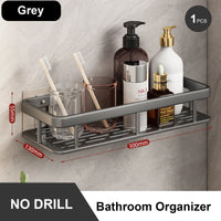 Bathroom Storage Rack Stainless Steel Anti Rust Storage Shower Rack Suction Cup Storage Rack Household Storage Appliances