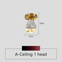 Nordic Crystal Pendant Light for Living Room Bar Hanging  Lustre  For Bedroom Bedside LED Wall Lights Indoor Lighting Fixtures
