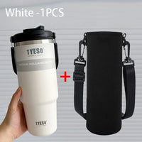 TYESO Stainless Steel Coffee Cup Cold And Hot Double-layer Insulated Cup Tumbler Thermo Water Bottle Car Travel Mug Vacuum Flask