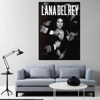 Lana Del Rey Popular Singer, Aesthetic Wall Art, HD Canvas Print Poster, Home Living Room Room, Office Decoration Supplies