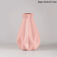 Modern Flower Vase Plastic Flower Bouquet Pot Basket Nordic Home Living Room Decoration Ornament Dinner Table Flower Arrangement
