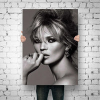 Scandinavian Simple Wall Art Sexy Supermodel Kate Moss HD Canvas Poster Print for Home Bedroom Living Room Decoration Gifts
