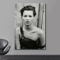 Scandinavian Simple Wall Art Sexy Supermodel Kate Moss HD Canvas Poster Print for Home Bedroom Living Room Decoration Gifts