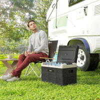 12 Volt Car Refrigerator, 32QT Car Fridge Electric Cooler, 12/24V DC and 100-240V AC, -68-68 ℉, Portable Refrigerator