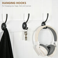4-In-1 Hall Tree with Coat Rack, Top Shelf, Shoe Storage and Bench Seat, Entryway Bench with 4 Hooks