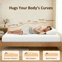 King Mattress 8 Inch Memory Foam Mattress in a Box, Pressure Relief & Lumbar Support, CertiPUR-US Certified, Medium Firm
