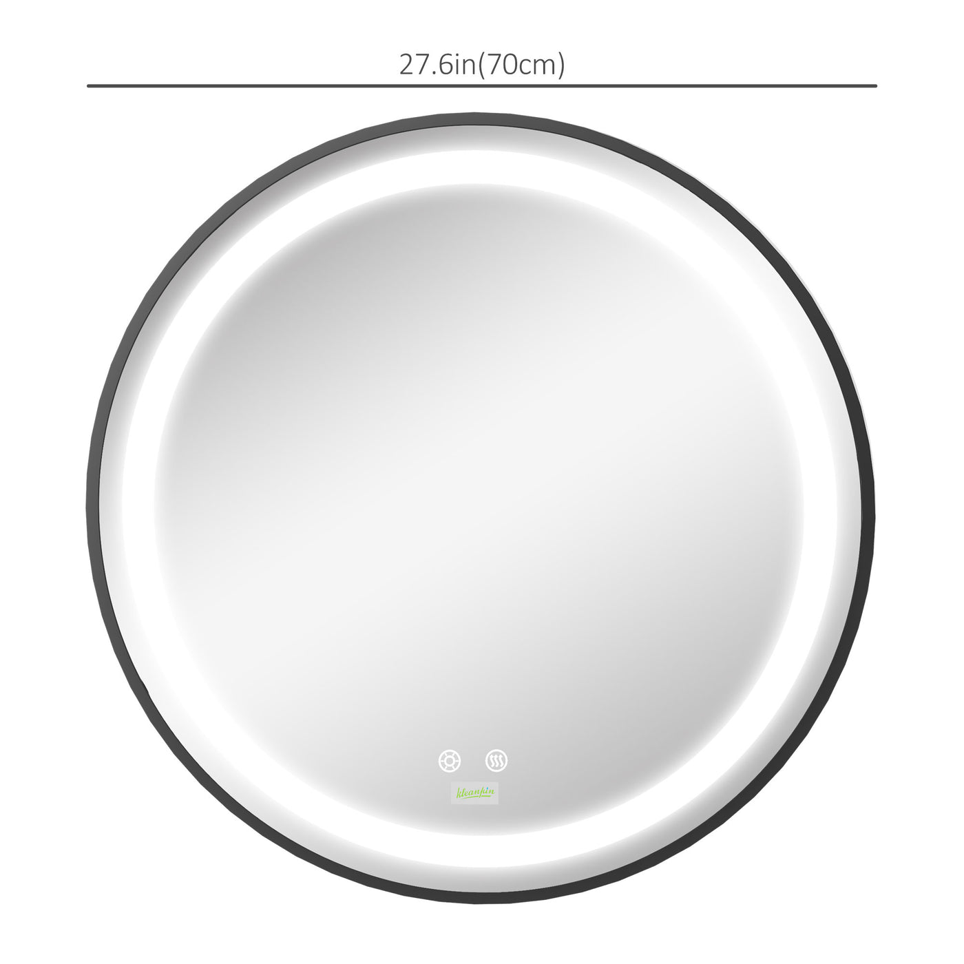 LED Bathroom Mirror for Vanity, Dimmable Lighted Anti Fog Wall Mirror with 3 Temperature Colors, Plug-in, 28 Inch