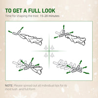 6ft Prelit Artificial Pencil Christmas Tree, Snow Flocked Slim Xmas Tree with Warm White LED Lights - Green
