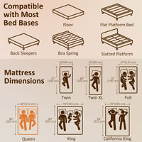 10 Inch Queen Mattress in a Box, Pressure Relief & Lumbar Support, CertiPUR-US Certified, Medium Firm