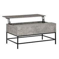 Lift Top Coffee Table with Hidden Storage Compartment Lift Tabletop Center Table for Living Room, Grey
