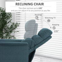 Lift Chair for Elderly, Power Chair Recliner with Remote Control, Side Pockets for Living Room, Blue