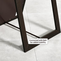 58" x 20" Full Length Mirror with Frame, Floor Standing Mirror, Rectangular Full Body Mirror for Bedroom, Living Room, Brown