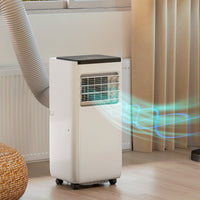 8000 BTU Portable 4-in-1 Air Conditioner with Cool, Dehumidifier, Fan, Sleep, WiFi Voice Remote Control, White