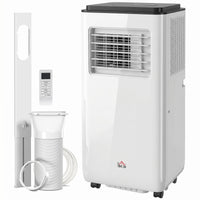 8,000 BTU Moible Air Conditioner 345 Sq. Ft., Dehumidifier Fan Auto Sleep with 24H Timer On/Off, Window Kit, White