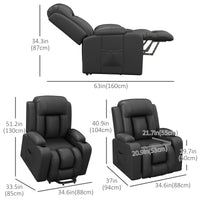 Electric Lift Chair for Elderly, Power Recliner with Footrest, Remote Control, Cup Holders for Living Room, Grey