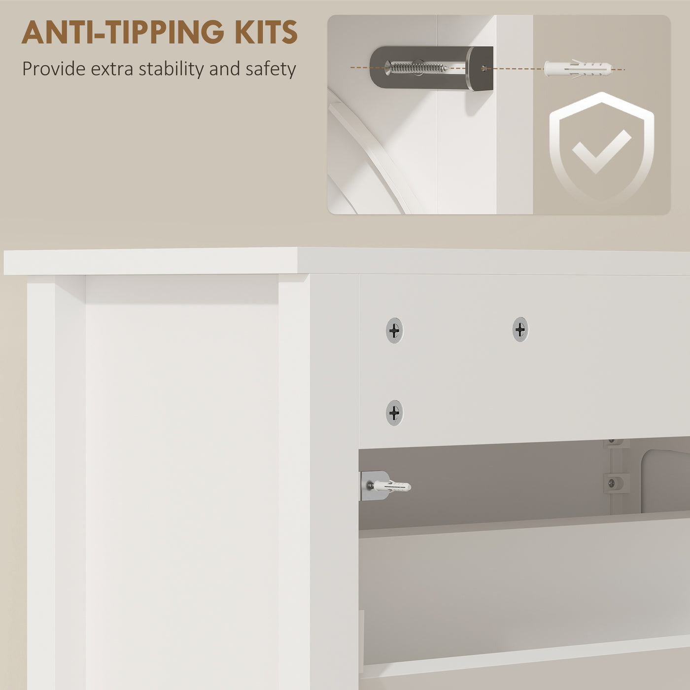 Slim Shoe Cabinet with 3 Flip Drawers, Shoe Storage Cabinet with Adjustable Shelves for Entryway, Holds 12 Pairs, White