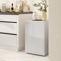 2.5 Cu.Ft Mini Fridge, Single Door Compact Refrigerator with Freezer, Adjustable Thermostat, Reversible Door, White
