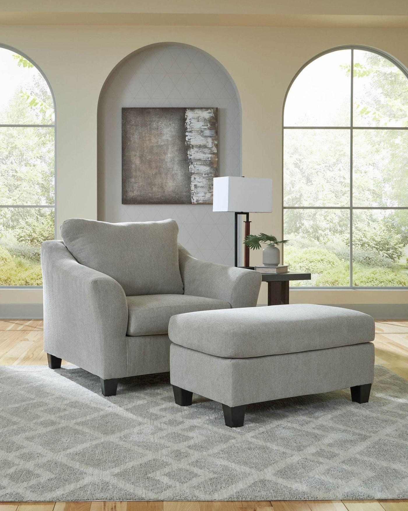 Willarae - 2 Pc. - Chair And A Half, Ottoman - Taupe-0