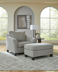 Willarae - 2 Pc. - Chair And A Half, Ottoman - Taupe-0